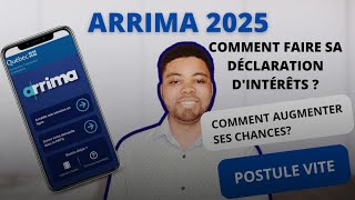 ARRIMA 2025 Comment faire sa déclaration dintérêts pour immigrer avec sa famille [upl. by Nich]