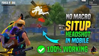 Freefire Latest Auto Headshot Trick For mobile  Situp Headshot Working trick in freefire 2020 [upl. by Osborn792]