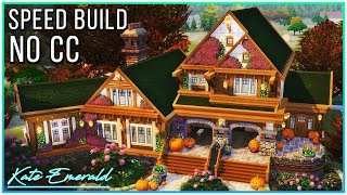 Sims 4 Speed Build  Autumn Family Home  Kate Emerald [upl. by Sass203]