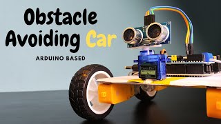 Obstacle Avoiding Robot  Ultrasonic Obstacle Avoiding Car based on Arduino  Ut Go [upl. by Ylla]