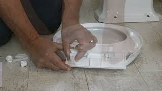 How To Fit A Soft Close Easy Fit Toilet Seat [upl. by Lippold]