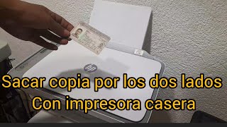 sacar copia del INE por los dos lados con impresora de casa [upl. by Aluin819]