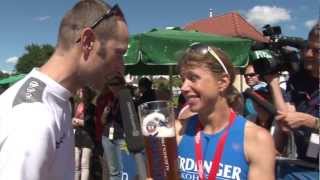 Challenge Roth 2012  Interview Sonja Tajsich  Platz 2 gewonnen [upl. by Leahcar]