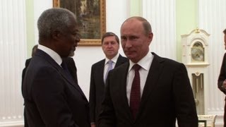 Syrie lémissaire Kofi Annan à Moscou [upl. by Mannes408]