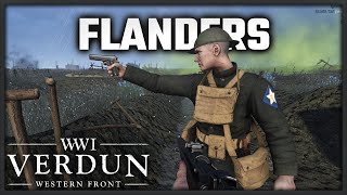 INSANE BATTLE ON FLANDERS  Verdun Gameplay [upl. by Paske190]