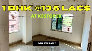 1 Bhk 424 Sq Ft Ready Flat Sale at Kestopur Hanapara Loanable Flat  135 Lacs Only [upl. by Amlet]