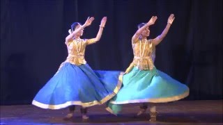 Kathak Kajree quotBarsan Laage  Ishwari and Apoorva  Disciples of Prerana Deshpande [upl. by Yasmar]