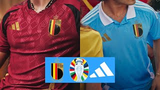 ADIDAS y BÉLGICA PRESENTAN las NUEVAS CAMISETAS para la EURO2024 [upl. by Llertnahs]