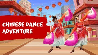 Chinese Fan Dance  Dance Lesson with Rosie amp Posie [upl. by Nissie]