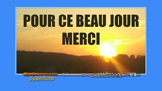 Pour ce beau jour merci CATHOLIC SHEET MUSIC LYRICS amp GUITAR CHORDS FluteRecorder Cover [upl. by Akli749]