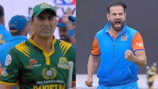 Angry Irfan Pathan Aggressive Celebration after Taking Younis Khan Wicket vs PAK  IND vs PAK Final [upl. by Lecrad839]