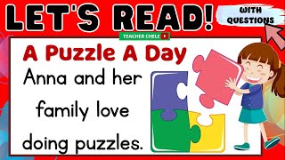 READING FOR GRADE 4 5 AND 6  PRACTICE READING  SHORT STORIES WITH QUESTIONS  A PUZZLE A DAY [upl. by Wilfrid]