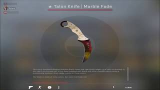 TALON KNIFE MARBLE FADE FIRE AND ICE UNBOXING [upl. by Anan]