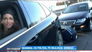 Neamţ Un poliţist a fost călcat cu maşina pe picior de o şoferiţă nervoasă [upl. by Ecirtnom]