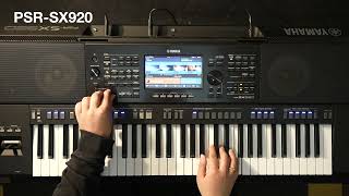 Piano sound comparison Yamaha PSRSX900 vs PSRSX920 Playing part of your world [upl. by Iene214]