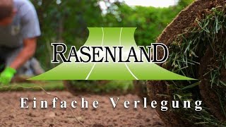 RASENLAND ROLLRASEN selbst verlegen [upl. by Montanez]