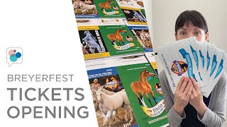 BreyerFest tickets  6 AA ticket books opening  Special Run selection reveal [upl. by Duwe]