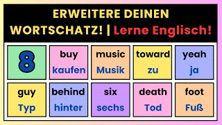 850 häufige englische Wörter für deinen Wortschatz – Lerne mit deutschen Übersetzungen [upl. by Annahsed]