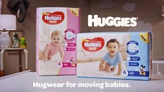 Huggies® Gold Hugwear for moving babies [upl. by Yevreh]