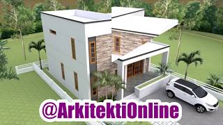 Plan per Shtepi me dy kate 9x10 metra  Arkitekti Online [upl. by Silverts]