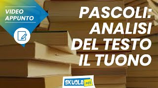 Pascoli analisi della poesia Il tuono [upl. by Llemij500]