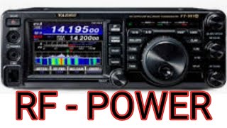 YAESU FT991A  ADJUST RF POWER [upl. by Arno]