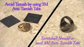 3M AntiTarnish Paper Tabs for Silver Copper Gold Jewelry and Silverware [upl. by Anuala732]