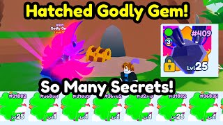 Hatched Secret Godly Gem Got So Many Secrets Hatching In Pet Catchers Roblox [upl. by Stanwin873]