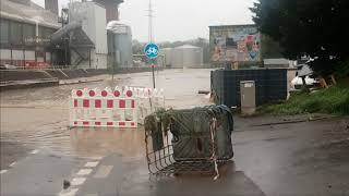 Hochwasser und Überschwemmungen in Stolberg und Eschweiler am 14 07 und 15072021 nach Dauerregen [upl. by Nosloc]