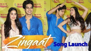 Zingaat Song Launch From Dhadak Movie  Janhvi Kapoor Ishaan Khatter [upl. by Aicital]