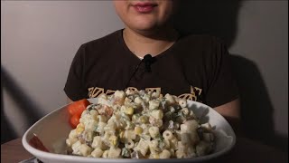 ASMR  MAKARNA SALATASI  TÜRKÇE ASMR  TURKISH FOOD  ALT YAZI [upl. by Bannerman]