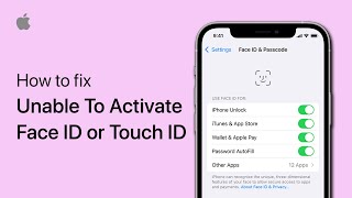 Unable To Activate Touch ID or Face ID on This iPhone Error Fix [upl. by Yendirb]