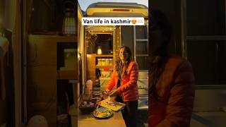 Van life in kashmir 😍🫶🏻❤️ghumakkadbugz kashimr carcampingindia caravan campervans [upl. by Assyram]