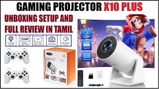 4K RETRO GAME PROJECTOR X10 PLUS  UNBOXING REVIEW IN TAMIL [upl. by Adrienne146]