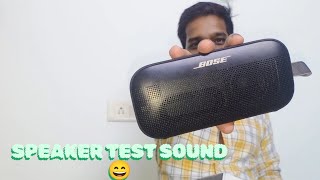 bose soundlink flex sound test mini speaker 🔊 deep bass🔥🔥 [upl. by Aiyotal]