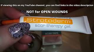 REDUCING SURGICAL SCARS Products Linked In Video Description Strataderm amp Nuvadermis [upl. by Romelle]