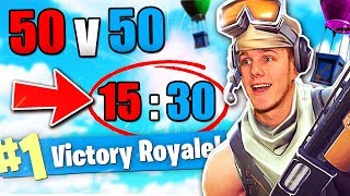 The Biggest Comeback in 50v50 Fortnite Battle Royale [upl. by Peppie95]