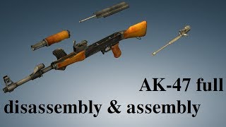 AK47 full disassembly amp assembly [upl. by Nwahs]