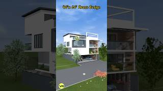 Part22 40x60 House design with roof deck amp car parking modern style exterior animation [upl. by Marlane899]