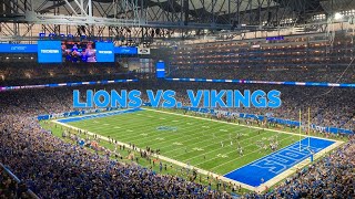 First NFL Game EVER Detroit Lions vs Minnesota Vikings  Week 18 [upl. by Lirpa881]