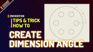 Inventor How To Create Dimension Angle [upl. by Niwrud941]