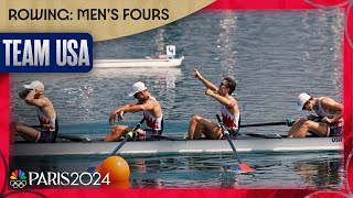 US rowing BACK ON TOP mens four captures first US gold in SIXTY FOUR years  Paris Olympics [upl. by Hess261]