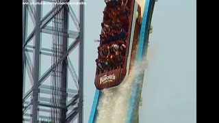 Perilous Plunge 2002 OffRide Footage  Knotts Berry Farm California USA [upl. by Htiffirg810]