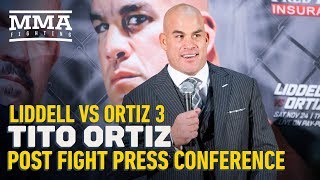 TITO ORTIZ S FULL POST FIGHT PRESS CONFERENCE  LIDDELL VS ORTIZ 3 VIDEO [upl. by Eugor]