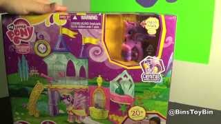 Twilight Sparkle Crystal Princess Palace Playset My Little Pony Review by Bins Toy Bin [upl. by Malley]