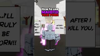 How to Use Mahitos True Form jujutsushenanigans roblox foryou shenanigans jjk jjs anime [upl. by Sill939]