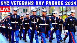 🇺🇸 NYC Veterans Day Parade 2024 🗽 LIVE New York City Veterans Day Parade 2024 [upl. by Zetroc295]