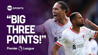 Best defence in the league  Virgil van Dijk amp Cody Gakpo react after Liverpool defeat Palace 🦅🔴 [upl. by Fiertz]