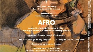 AFRO An Exhibition of Works at New York University [upl. by Anilrac]