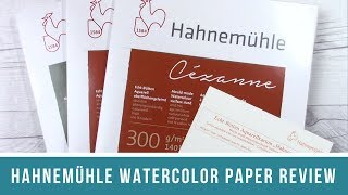 Hahnemühle Watercolor Paper  Review of the Cézanne Turner Bamboo and Hahnemühle300 Papers [upl. by Noraha]